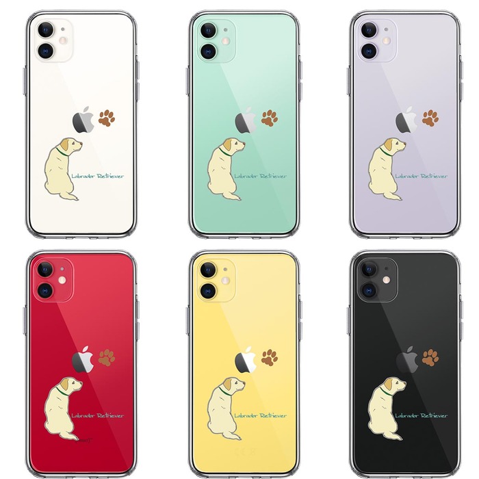 iPhone11 ケース クリア ラブラドールレトリバー スマホケース 側面ソフト 背面ハード ハイブリッド -1