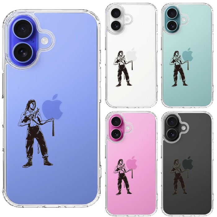 iPhone16 ケース クリア ランボー者 スマホケース 側面ソフト 背面ハード ハイブリッド -1