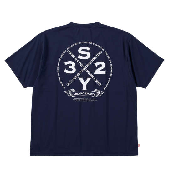 大きいサイズ SY32 by SWEET YEARS サークルロゴバックプリント半袖Tシャツ 3L 4L 5L 6L MC852401-00805 ラッピング可-0
