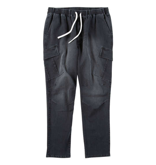 大きいサイズ in the attic スーパーストレッチデニムカーゴパンツ 3L