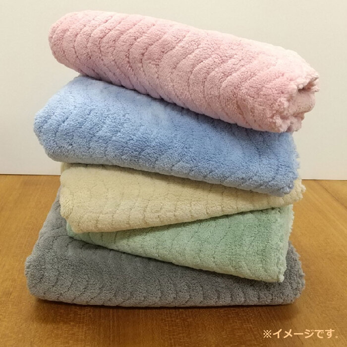 フワモコマルシェ 吸水美神 キュウスイビジン コンパクトタオル 約33×80cm ピンク 1枚入 3セット-4