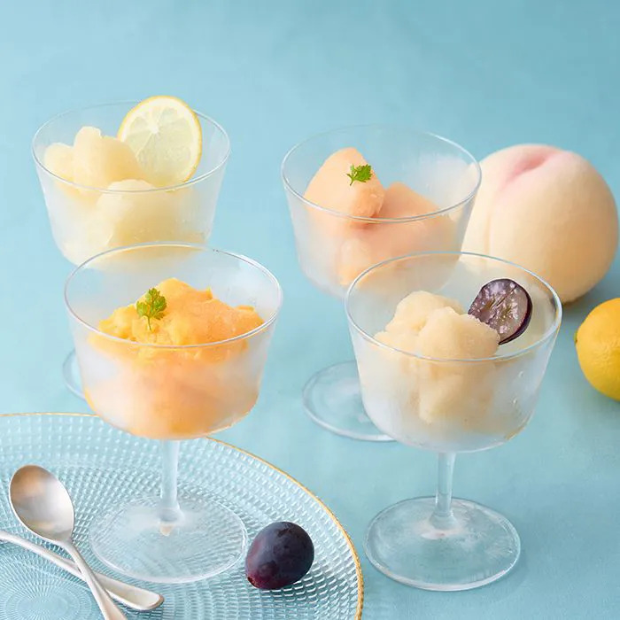 ホシフルーツ フルーツパーラーの凍らせて食べるシャーベット彩果しずく瀬戸内レモン 8個セット-1