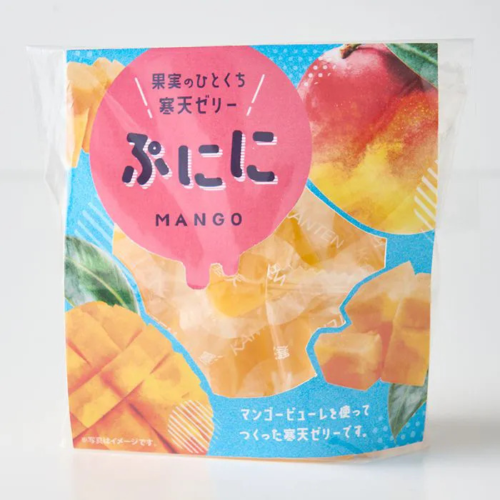 果実のひとくち寒天ゼリー ぷにに マンゴー 6個セット-2