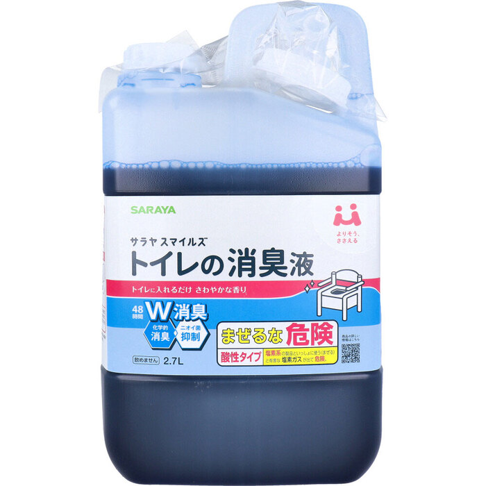 サラヤスマイルズ トイレの消臭液 さわやかな香り 詰替用 2.7L-0