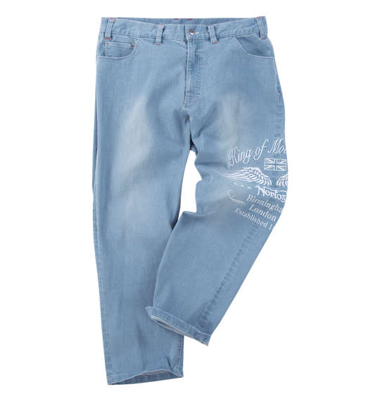 大きいサイズ SEQUENZ ウォッシュドデニムパンツ 3L 4L 5L 6L ブラック