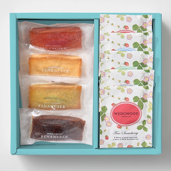 フィナンシェ＆ウェッジウッド ワイルドストロベリーティーバッグアソート ９個入 ギフト対応可-1