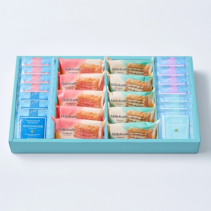 ミルフイユ＆ウェッジウッドティーバッグセット２４個入 ギフト対応可-0