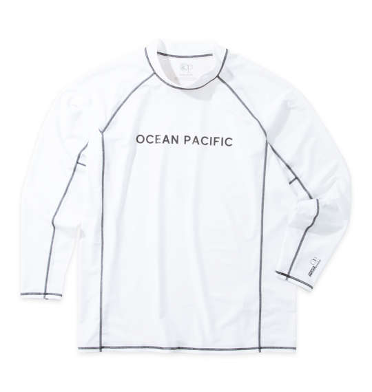 大きいサイズ OCEAN PACIFIC 長袖ラッシュガード 3L 4L 5L 6L 8L ホワイト ラッピング可 送料無料 即日発送 大きいサイズ OCEAN PACIFIC 長袖ラッシュガード 3L 4L 5L 6L 8L