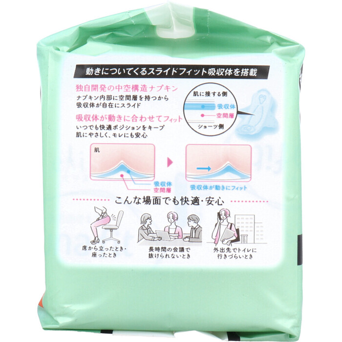 エリス 素肌のきもち ルナフィット超スリム 多い晝 ふつうの日用 羽つき 21cm 24個(gè)入 5セット-1