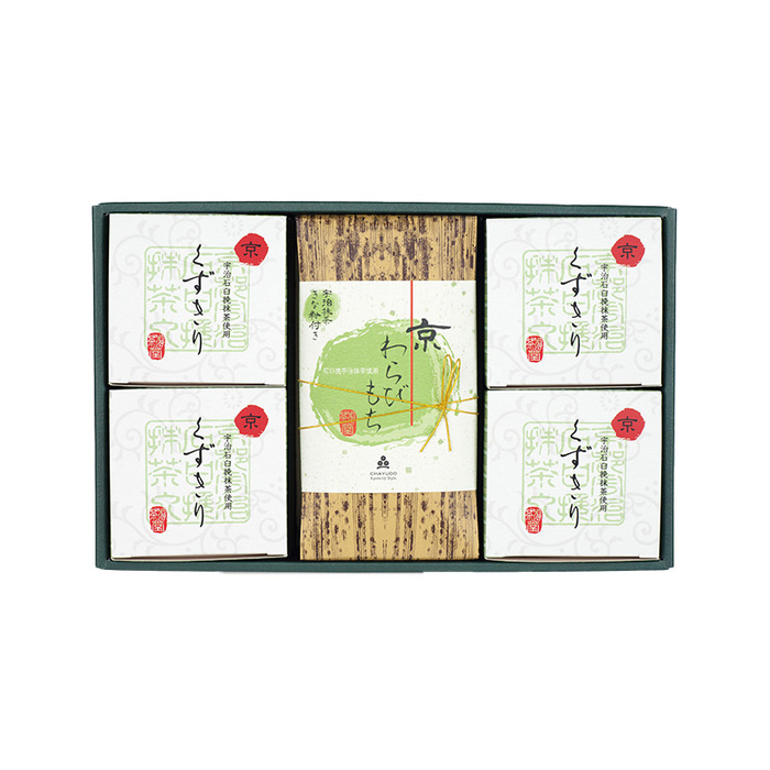 茶彩菓 憩い わらびもち くずきり 抹茶 和菓子 詰め合わせ ギフト対応可-1