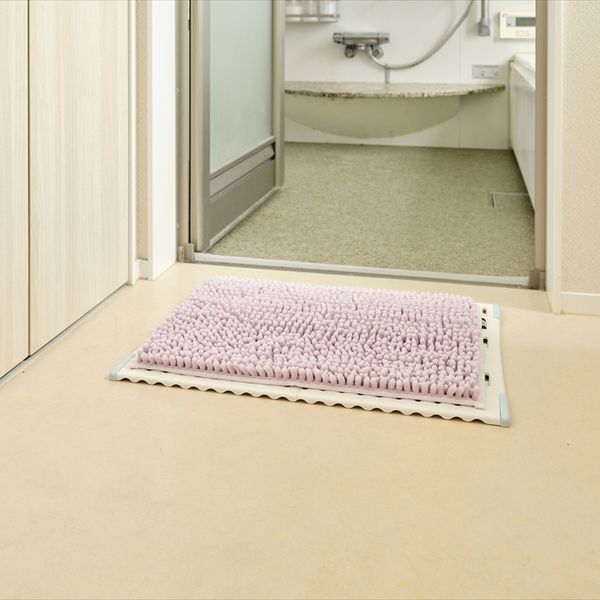 SUSU抗菌ストロングW バスマットEC パープル 35×50cm 2個セット-3