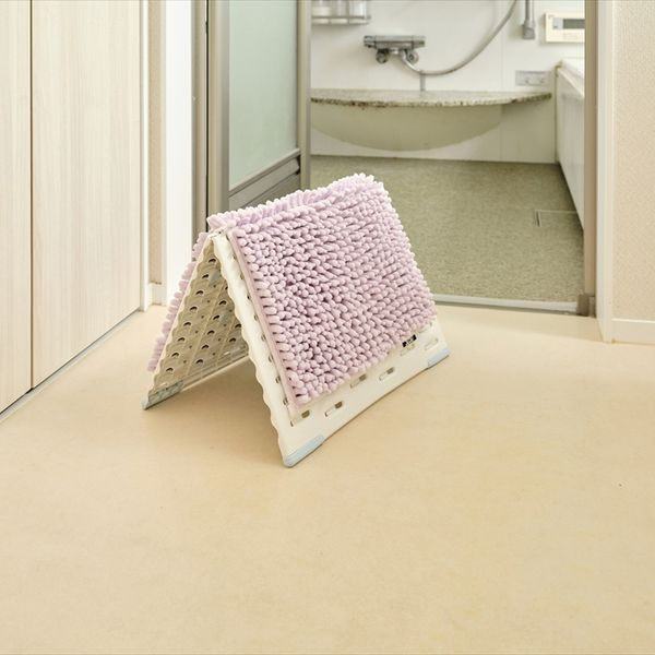 SUSU抗菌ストロングW バスマットEC パープル 35×50cm 2個セット-4