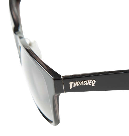 大きいサイズ THRASHER ビッグサイズ偏光レンズサングラス 4L ブラック×スモーク ラッピング可-1