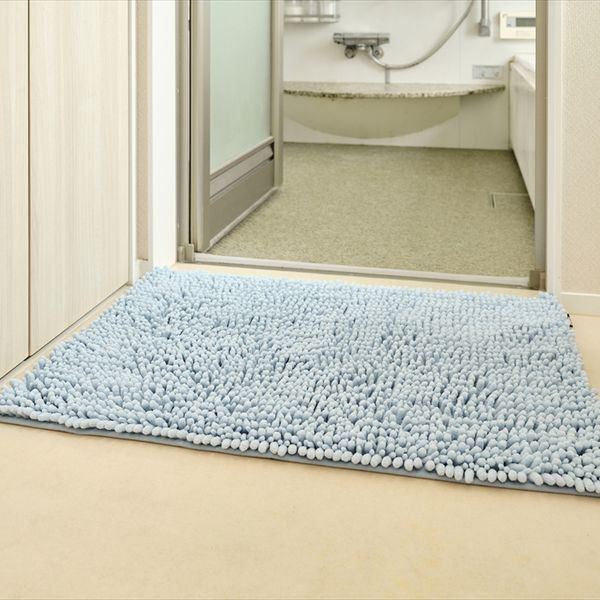 SUSU抗菌ストロングWバスマットECブルー55×80cm 2個セット-2