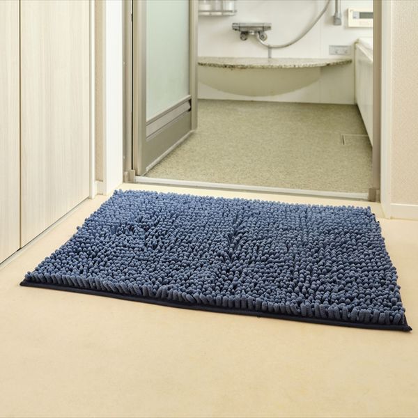 SUSU抗菌ストロングW バスマットEC ネイビー 50×70cm 2個セット-2