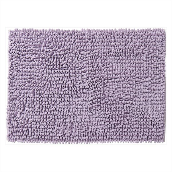 SUSU抗菌ストロングW バスマットEC パープル 50×70cm 2個セット-1