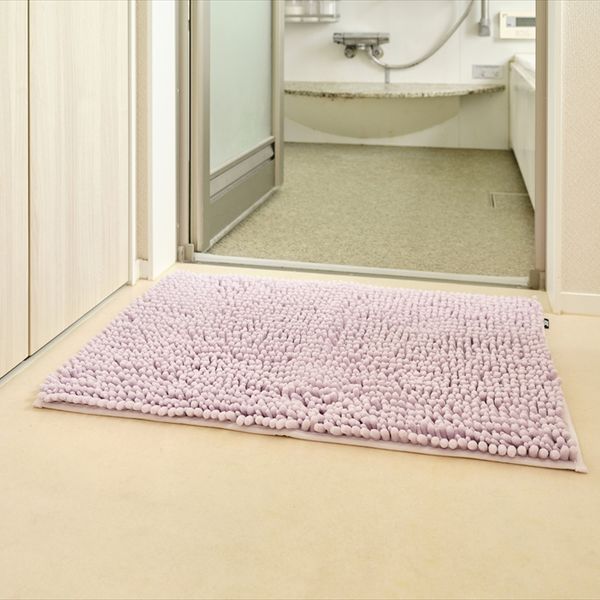 SUSU抗菌ストロングW バスマットEC パープル 50×70cm 2個セット-2