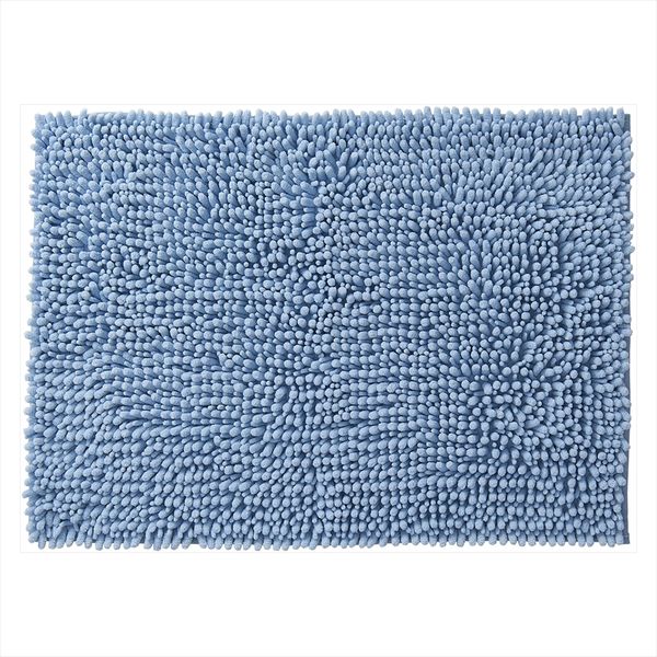 SUSU抗菌ストロングW バスマットEC ブルー 50×70cm 2個セット-1