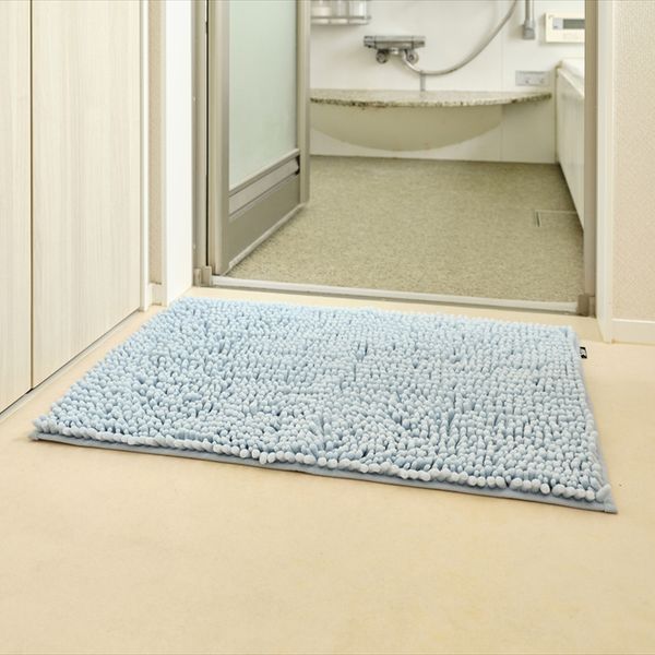 SUSU抗菌ストロングW バスマットEC ブルー 50×70cm 2個セット-2