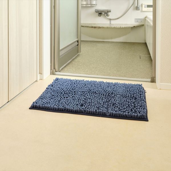 SUSU抗菌ストロングWバスマットECネイビー40×60cm 2個セット-2