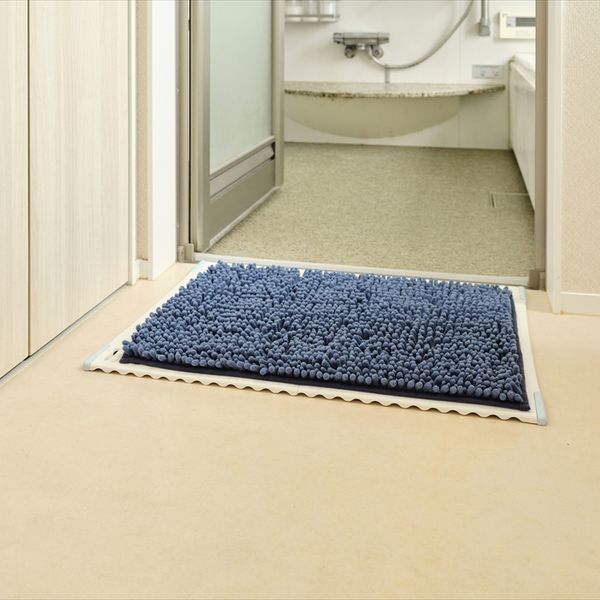 SUSU抗菌ストロングWバスマットECネイビー40×60cm 2個セット-3