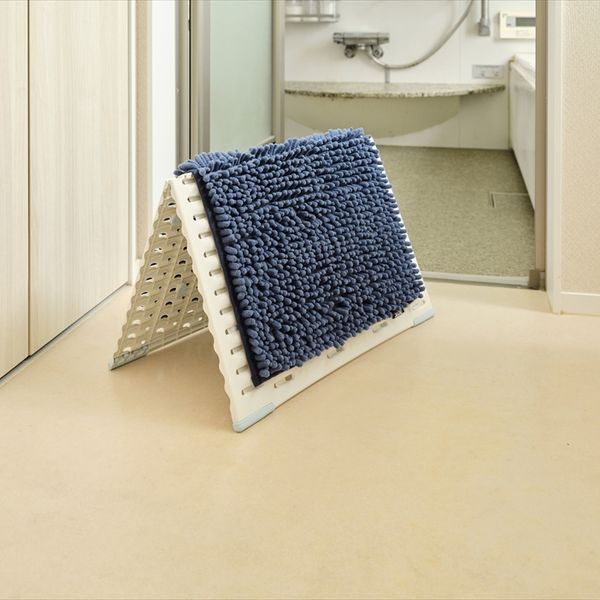 SUSU抗菌ストロングWバスマットECネイビー40×60cm 2個セット-4