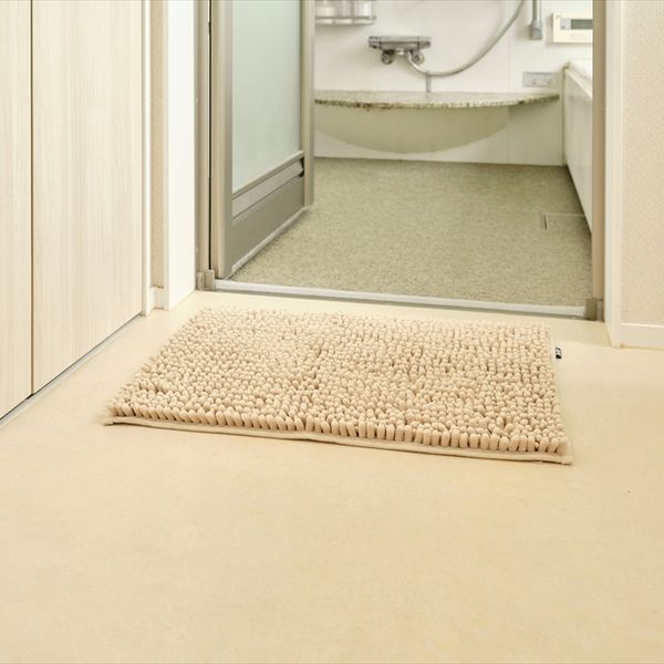 SUSU抗菌ストロングW バスマットEC ベージュ 40×60cm 2個セット-2