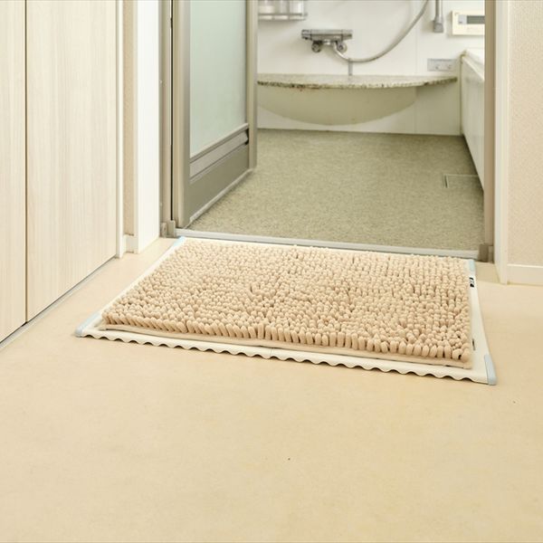 SUSU抗菌ストロングW バスマットEC ベージュ 40×60cm 2個セット-3