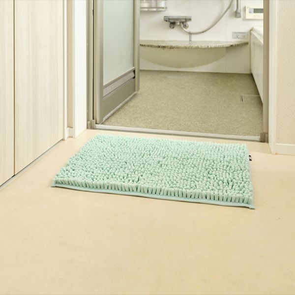 SUSU抗菌ストロングW バスマットEC グリーン 40×60cm 2個セット-2