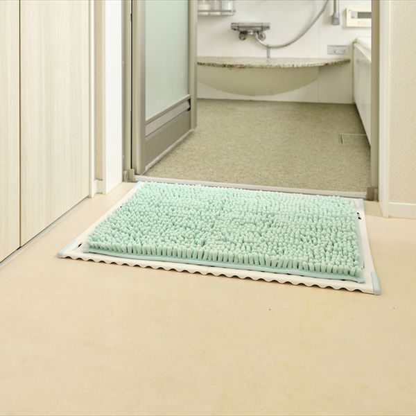 SUSU抗菌ストロングW バスマットEC グリーン 40×60cm 2個セット-3