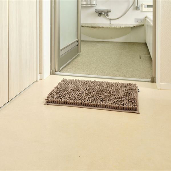 SUSU抗菌ストロングWバスマットECブラウン35×50cm 2個セット-2