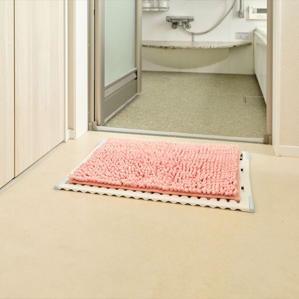 SUSU抗菌ストロングW バスマットEC ピンク 35×50cm 2個セット-3
