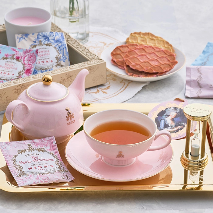 ミニアレンジメントスイート＆ニナスオリジナルシークレットガーデンティータイム３個入 メッセージカード付 ラッピング済-1