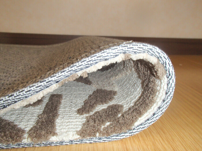 玄玄関マット 約45×75cm　屋内 滑りにくい加工 アラカイ ブラウン-2