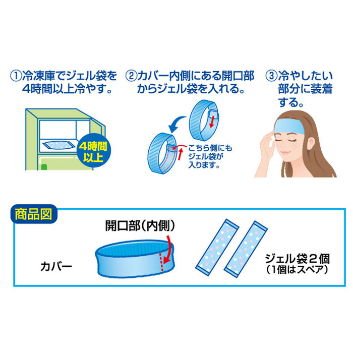 ヘッドクール ヘアバンドタイプ3 A HCB3A 48 ×3個セット-3