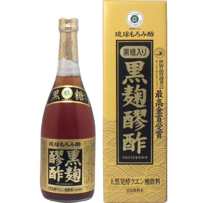 琉球もろみ酢 黒麹醪酢 黒糖タイプ ７２０mＬ-1