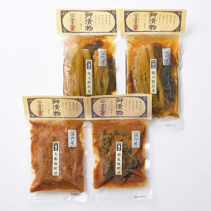 稲垣來三郎匠 信州みそ漬け＆野沢菜セット のし対応可-2