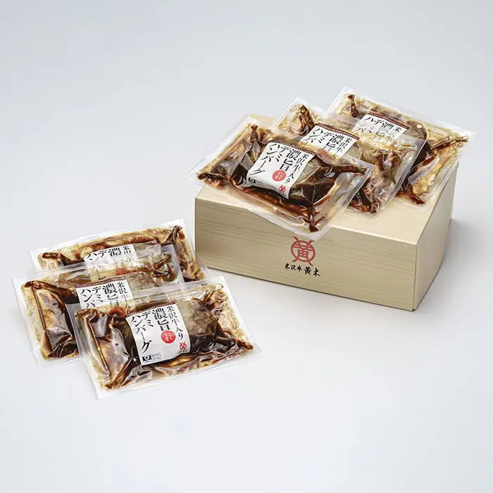 米沢牛黃木 米沢牛入り濃旨デミハンバーグ のし対応可-5