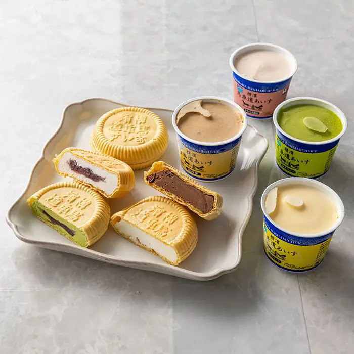 横濱馬車道あいす&もなかセット12個入 のし対応可-0