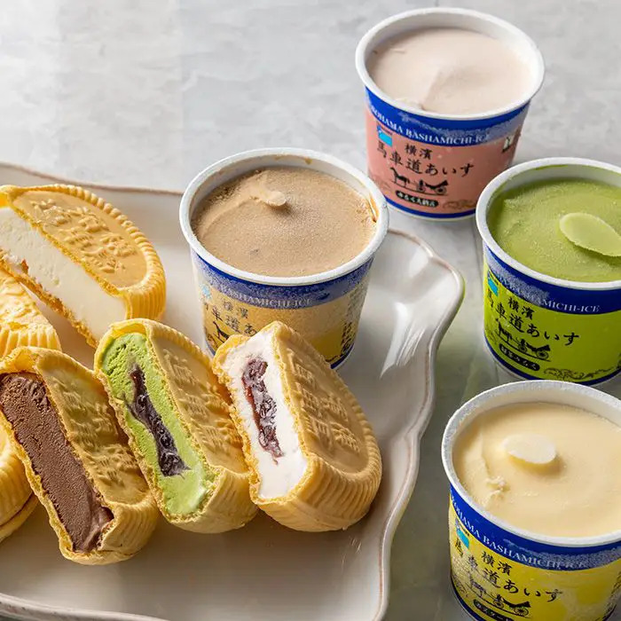 横濱馬車道あいす&もなかセット12個入 のし対応可-1