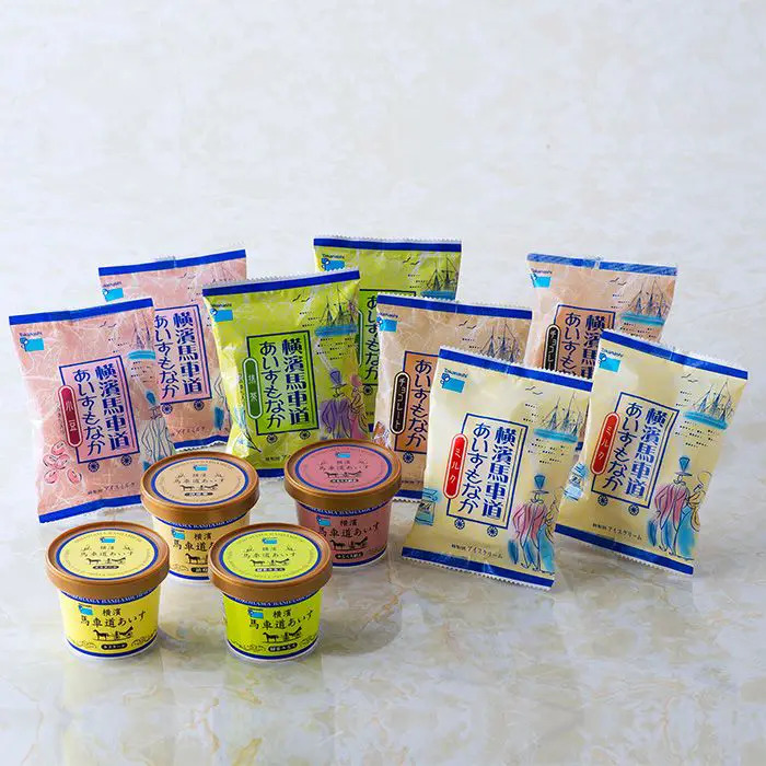 横濱馬車道あいす&もなかセット12個入 のし対応可-2