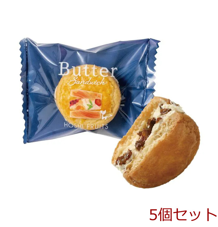 ホシフルーツ 発酵バターと果実のバターサンド ラムレーズン 5個セット-0
