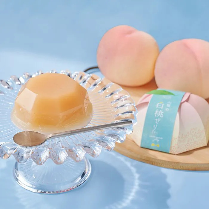 夏季限定 ホシフルーツ 山梨の白桃ぜりぃ 12個セット-2
