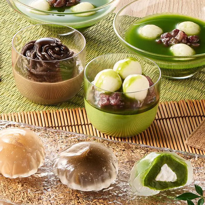 夏季限定 京都 東山茶寮 宇治抹茶冷やしぜんざいと抹茶スイーツセット のし対応可-4