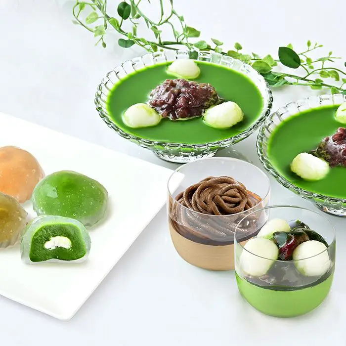 夏季限定 京都 東山茶寮 宇治抹茶冷やしぜんざいと抹茶スイーツセット のし対応可-0