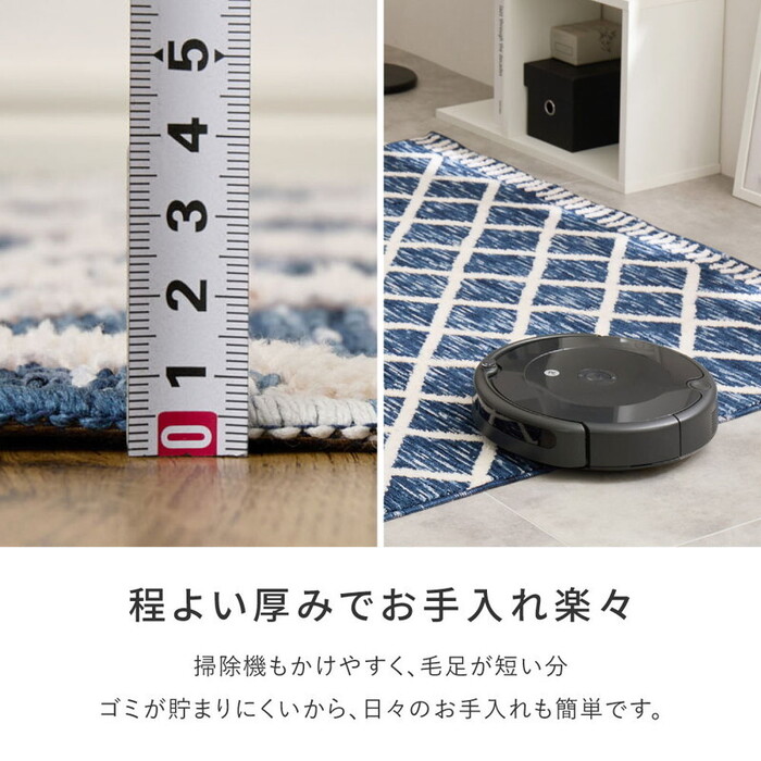 シェニールマット 玄関マット 約45×75cm 室内 アイラ 3サイズ-4