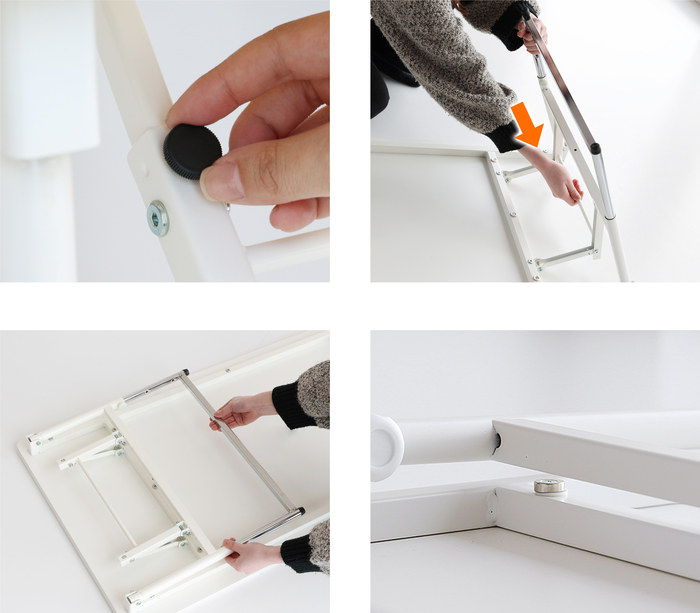 高さを3段階に調整できるキッズテーブル　PLT 3855 PLETO Folding Table 600-7