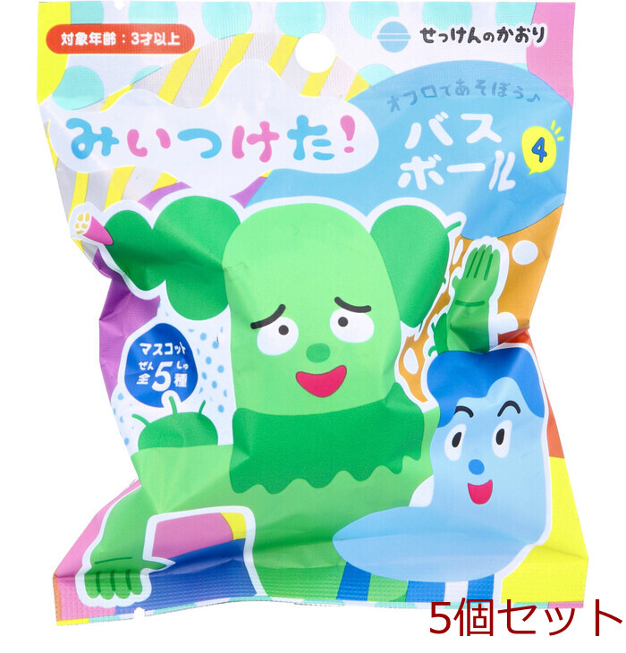 みいつけた バスボール4 せっけんのかおり 75g 1回分 5個セット-0