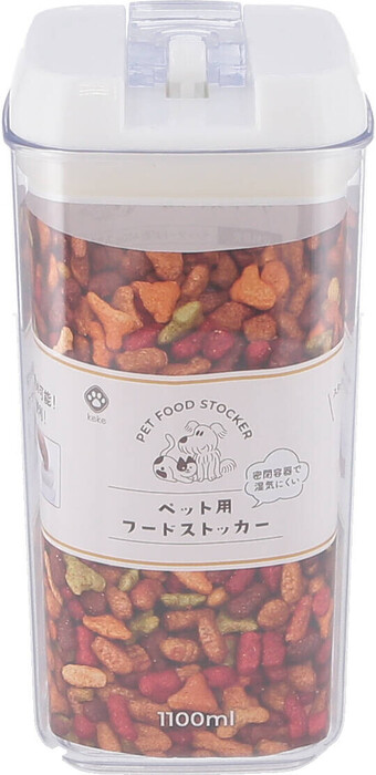 ペット用フードストッカー 1100ml 6個セット-1