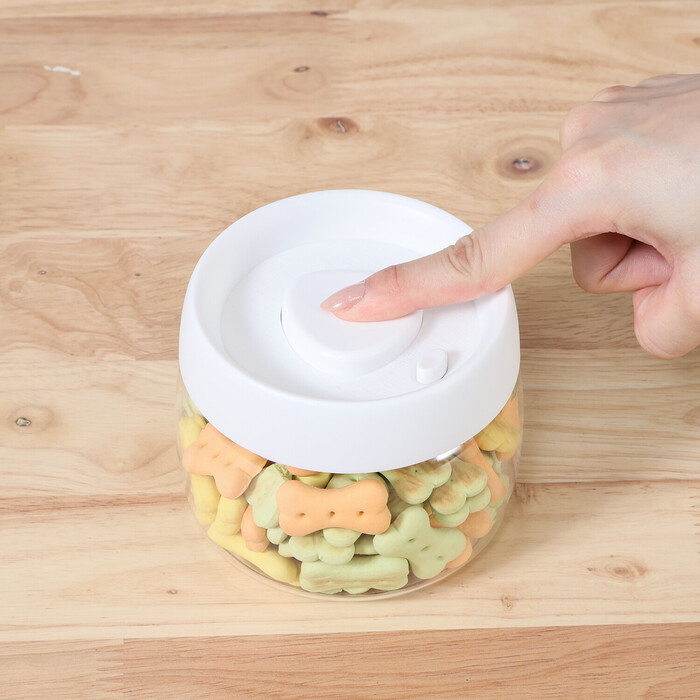 ペット用 空気が抜けるストッカー 400ml 6個セット-4